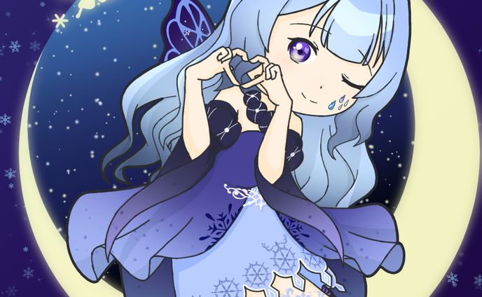 背景付きSDキャライラスト