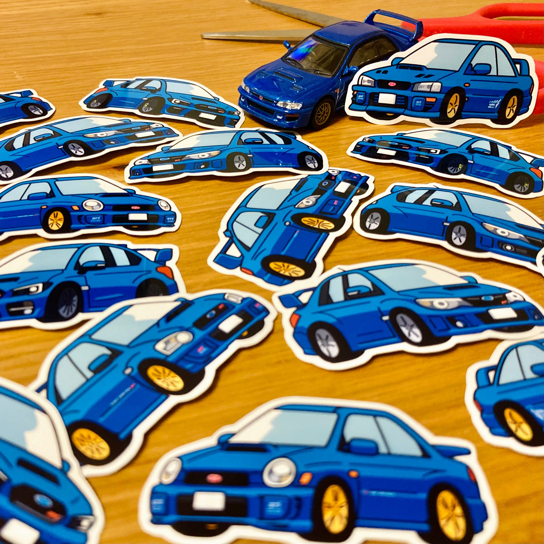 歴代WRXステッカー-1