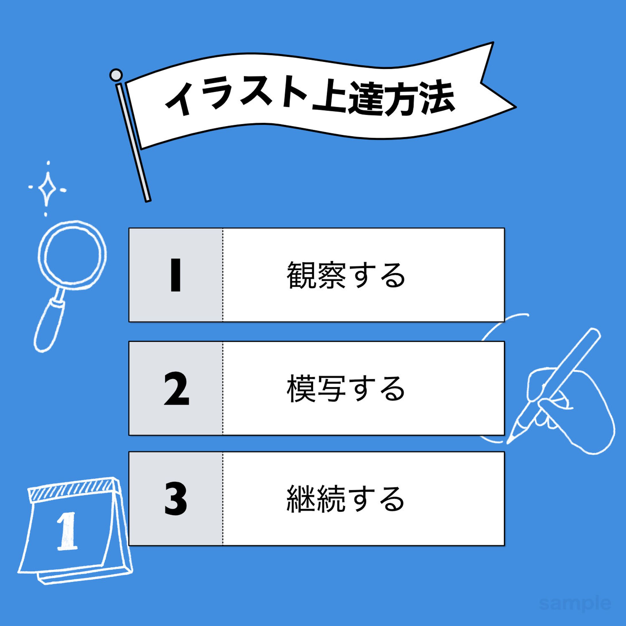 イラスト上達方法｜図解サンプル-1