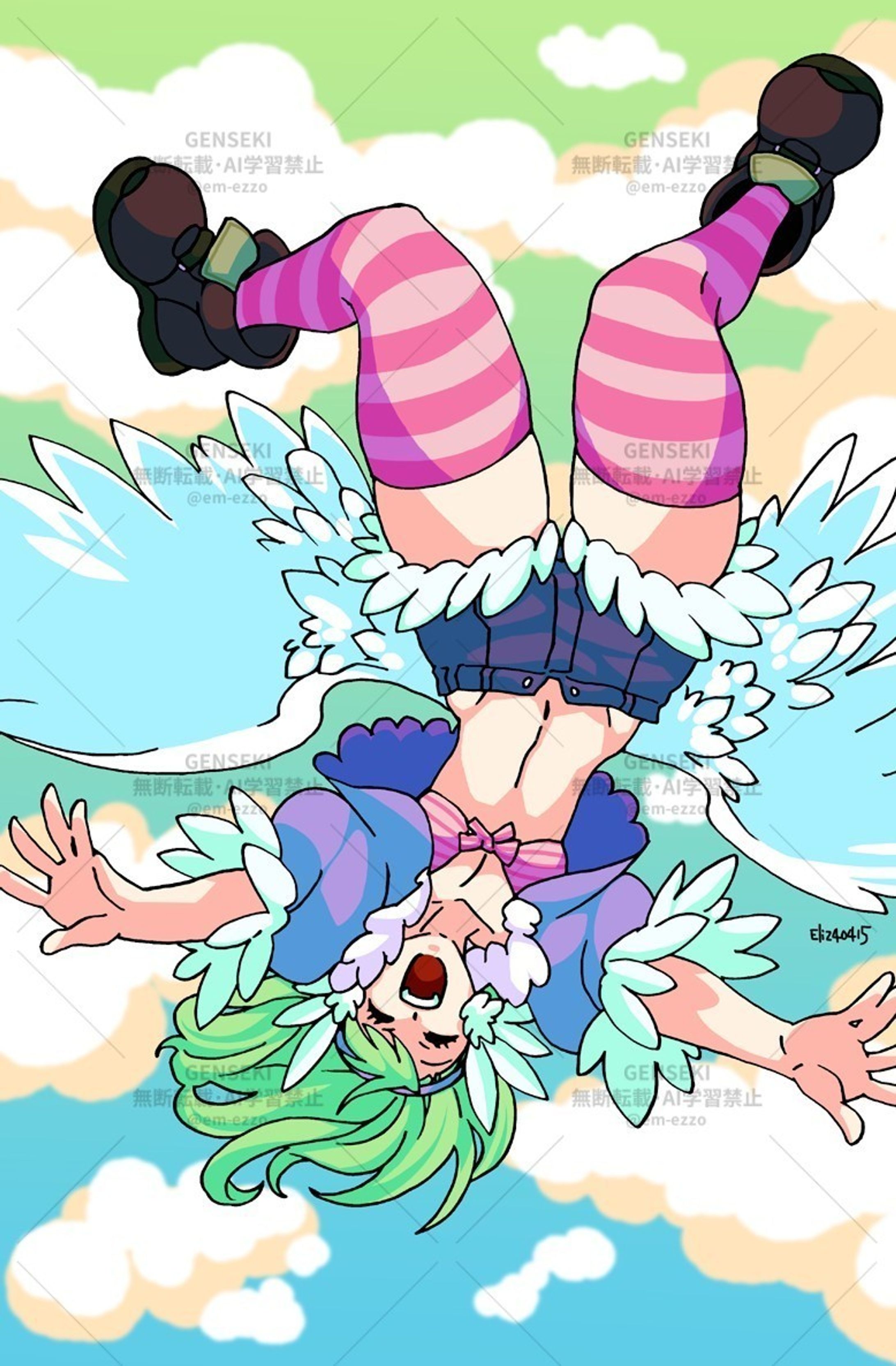 （落）指定ポージングイラスト-1