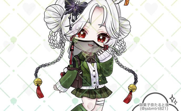 【橘音様ご依頼】御菓子奈たると様制服ファンアート