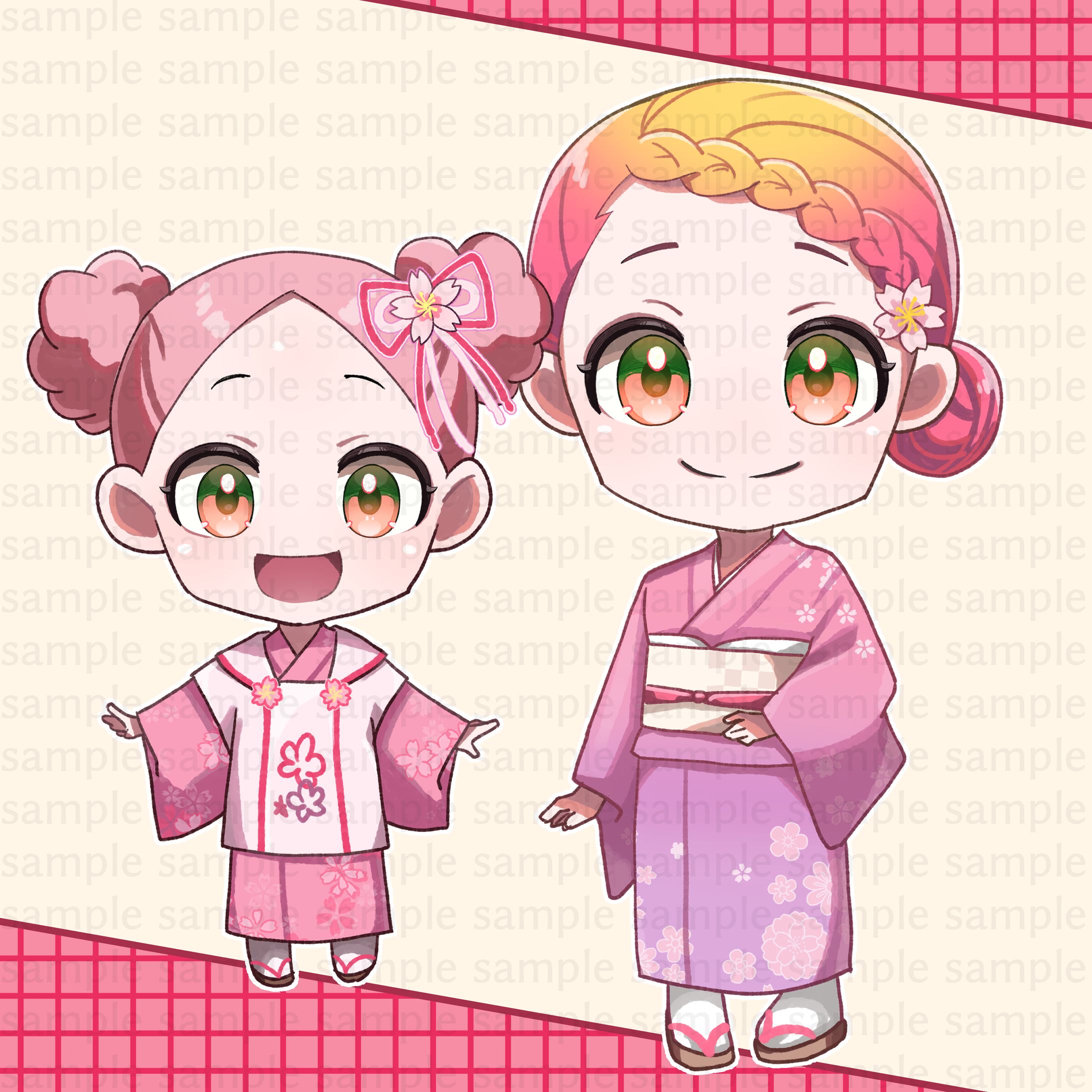 【ご依頼】華様　お正月SDイラスト-1