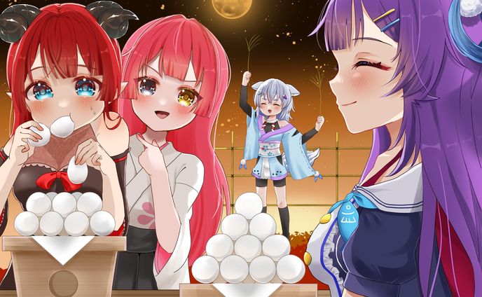 2023年お月見一枚絵