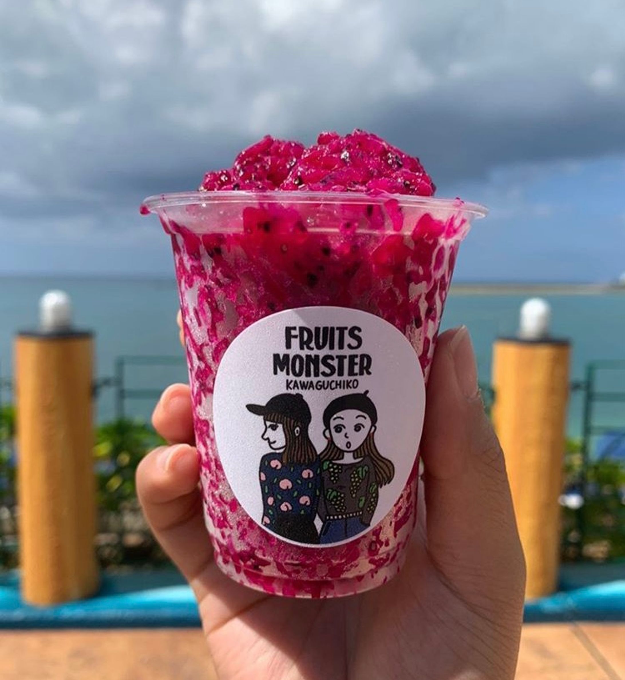 果物削り専門店【FRUITS MONSTER】カップシール-1