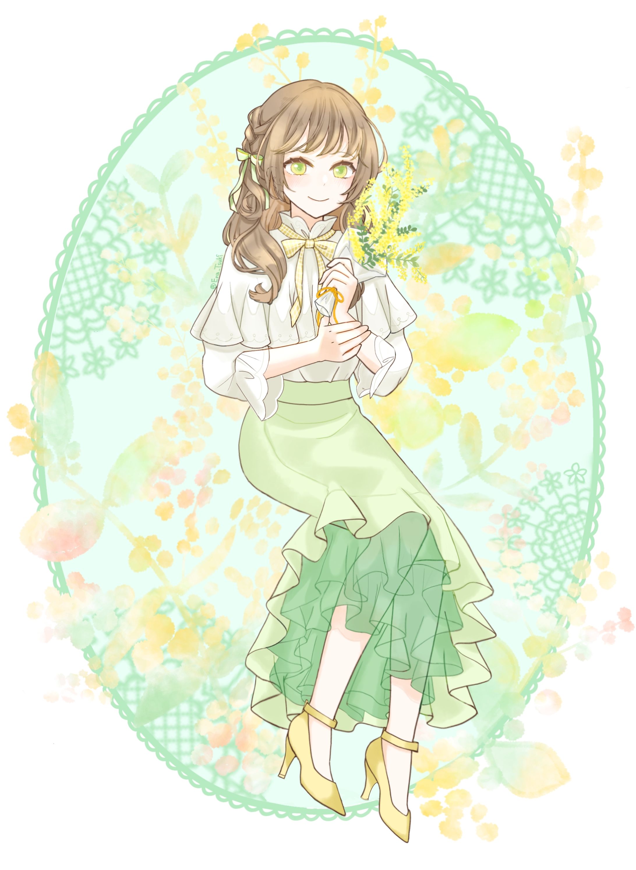 1枚絵(アニメ、水彩)-1
