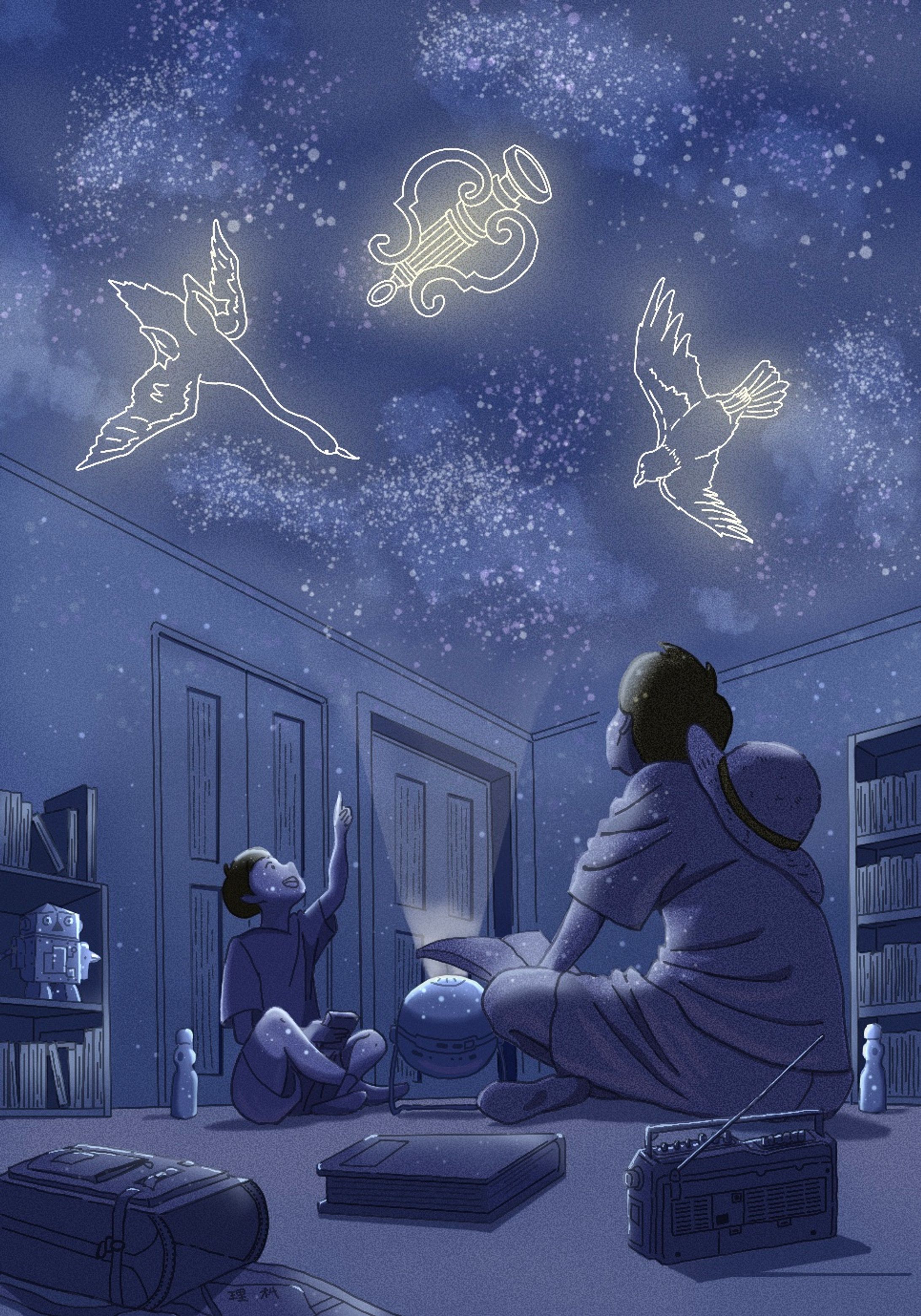 ”プラネタリウム”(ご依頼イラスト)-1