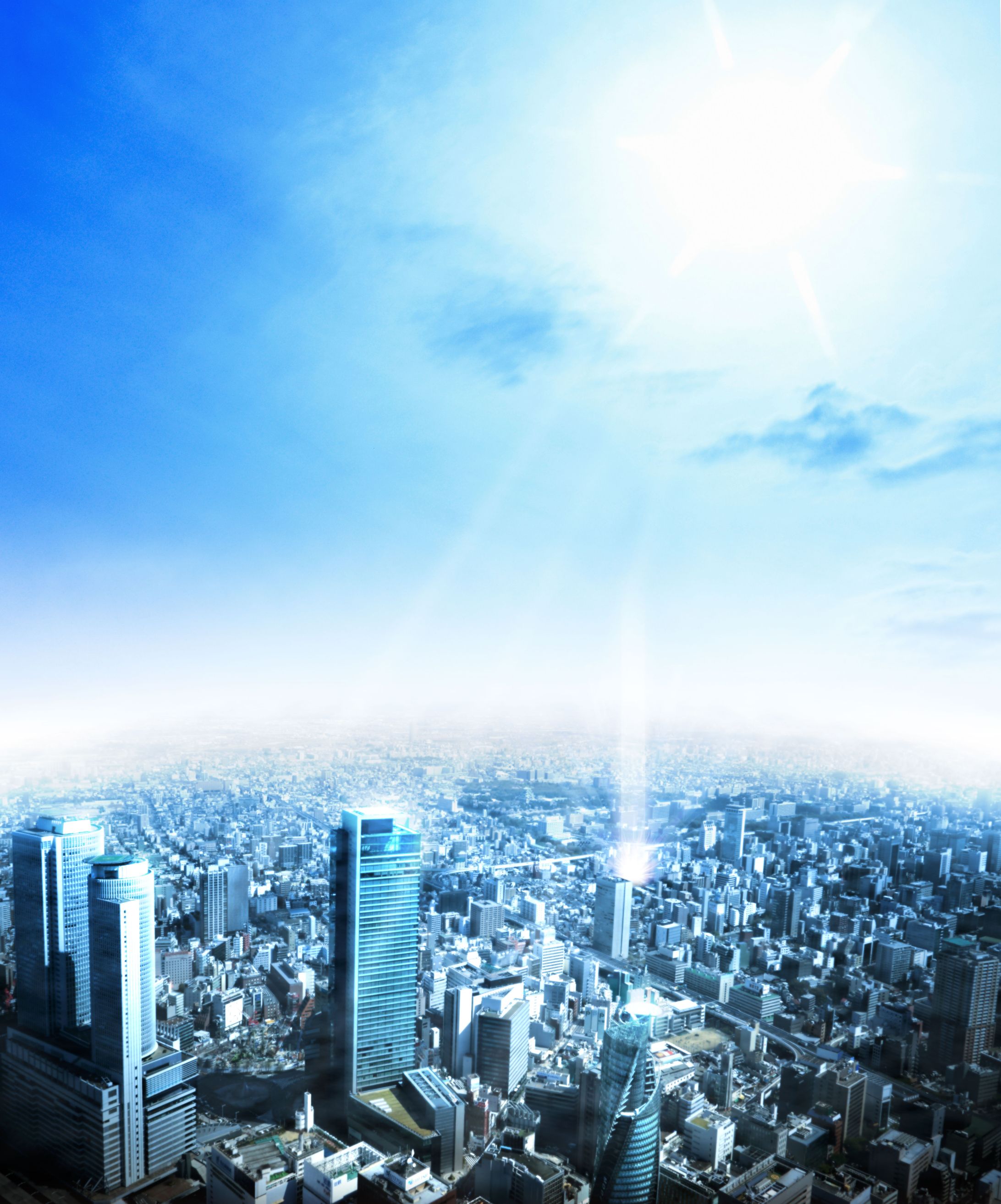 不動産広告用空撮合成CG-1