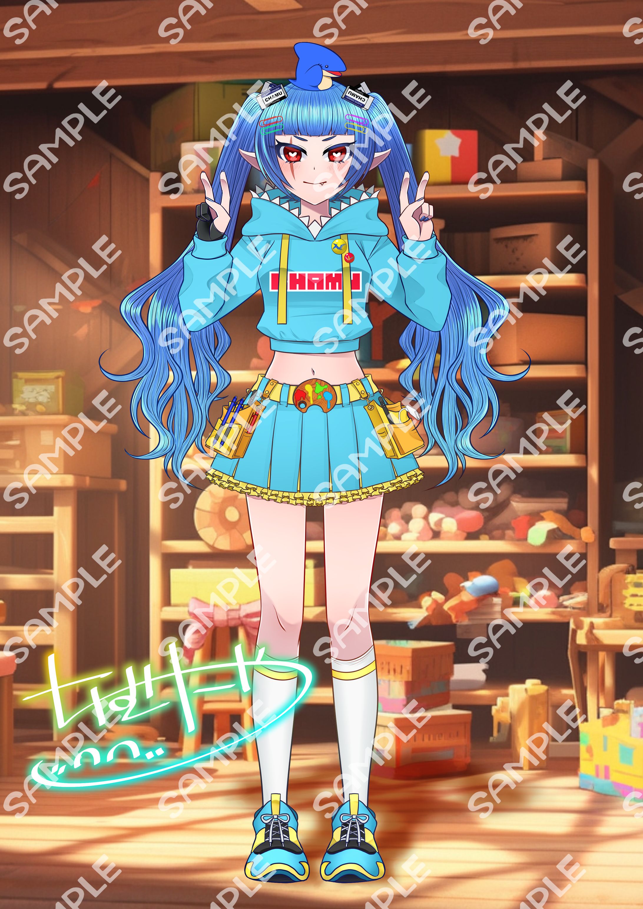 碧龍参ちゃむにゃ様IRIAM用立ち絵イラストA-1