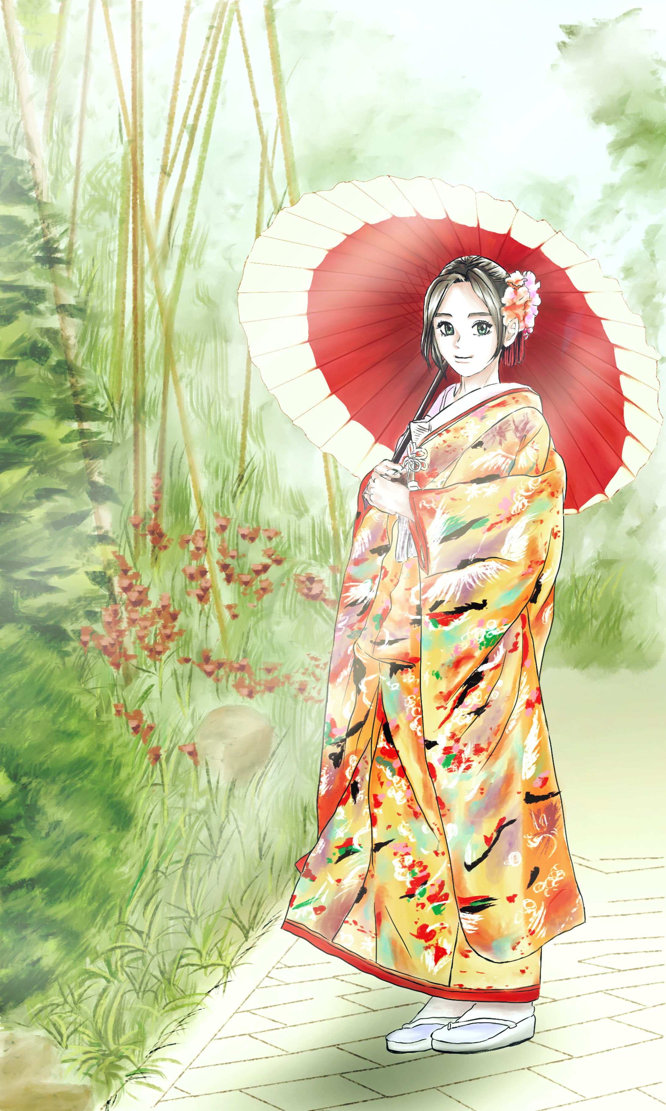 着物女子-1