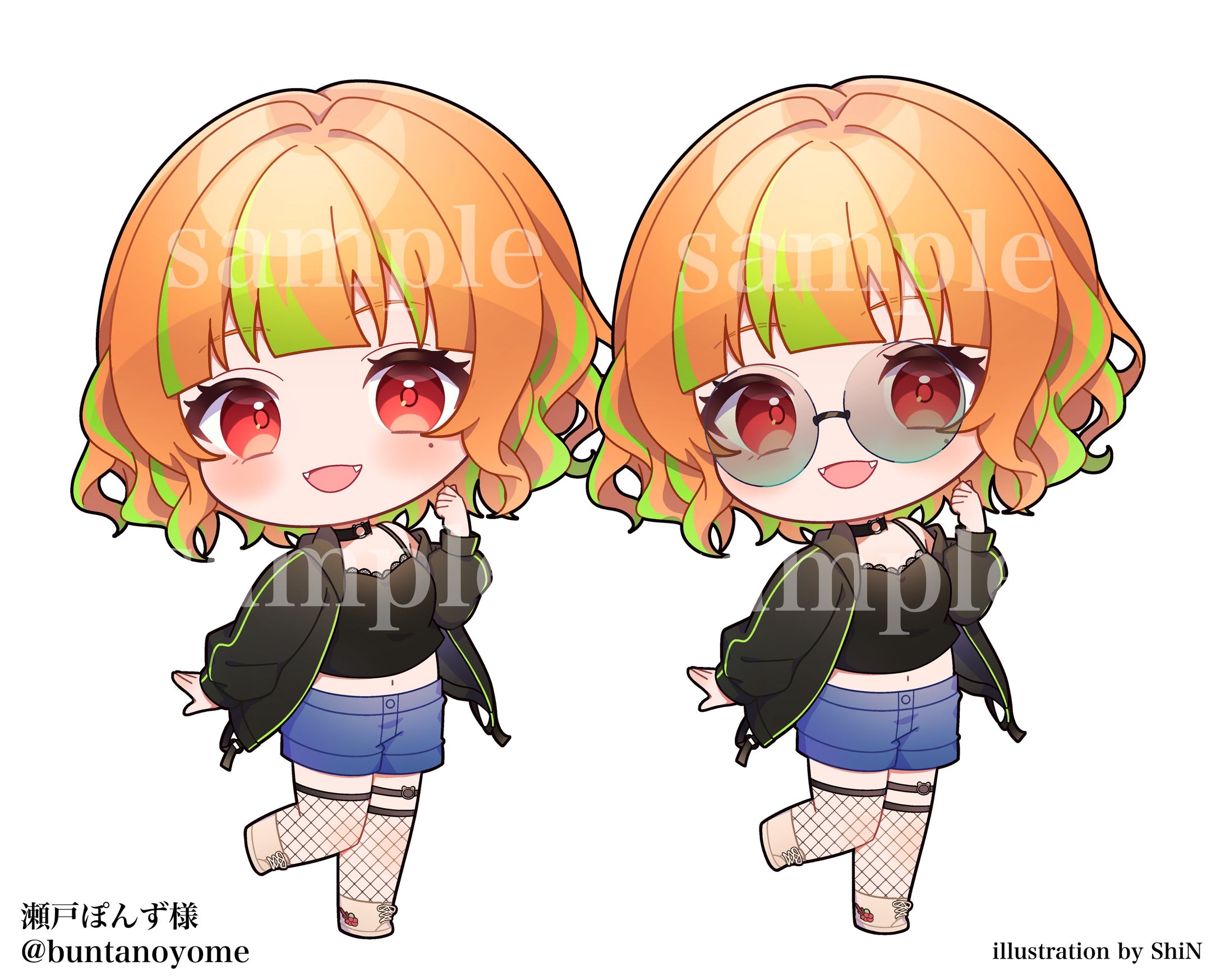 個人Vtuber様ご依頼ミニキャラ-1