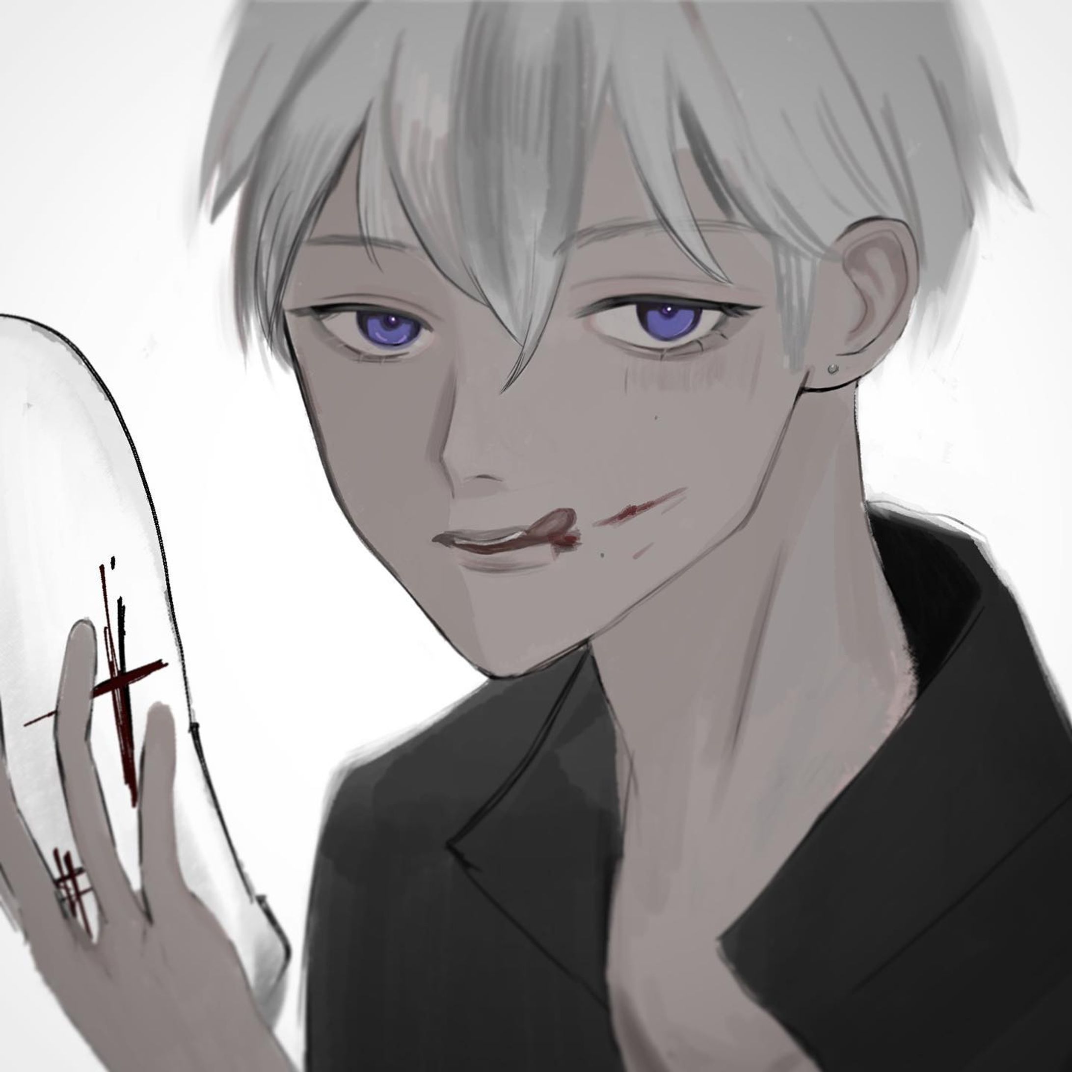 🤍
#創作男子　#創作　#illustration #illustrationartists #clipstudiopaint #painting #イラスト #絵描きさんと繋がりたい #イラストグラム #일러스트 #그림　#일러스트레이터 #oc #originalcharacter-1