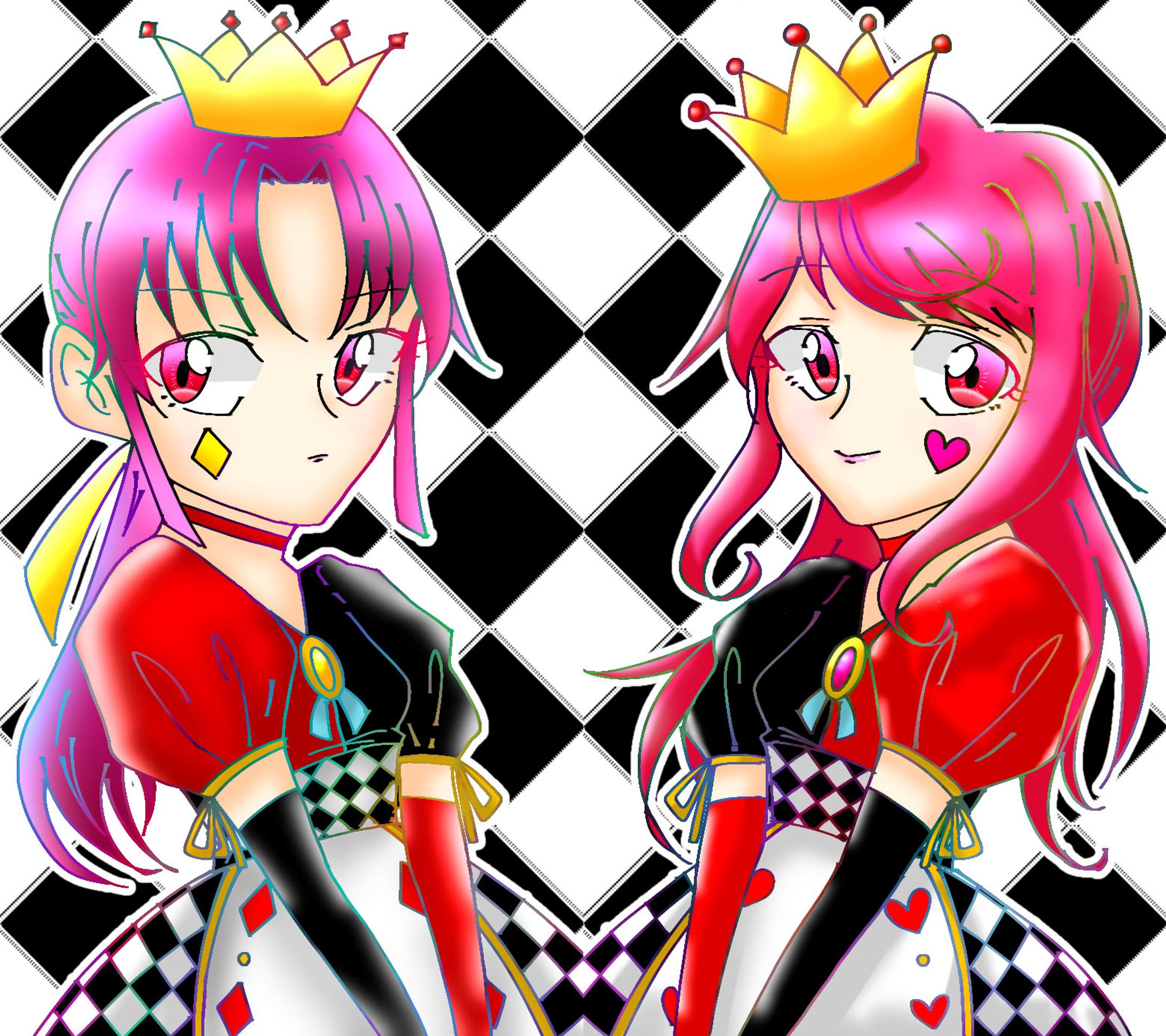 双子の王女（ダイヤ&クィーン）-1