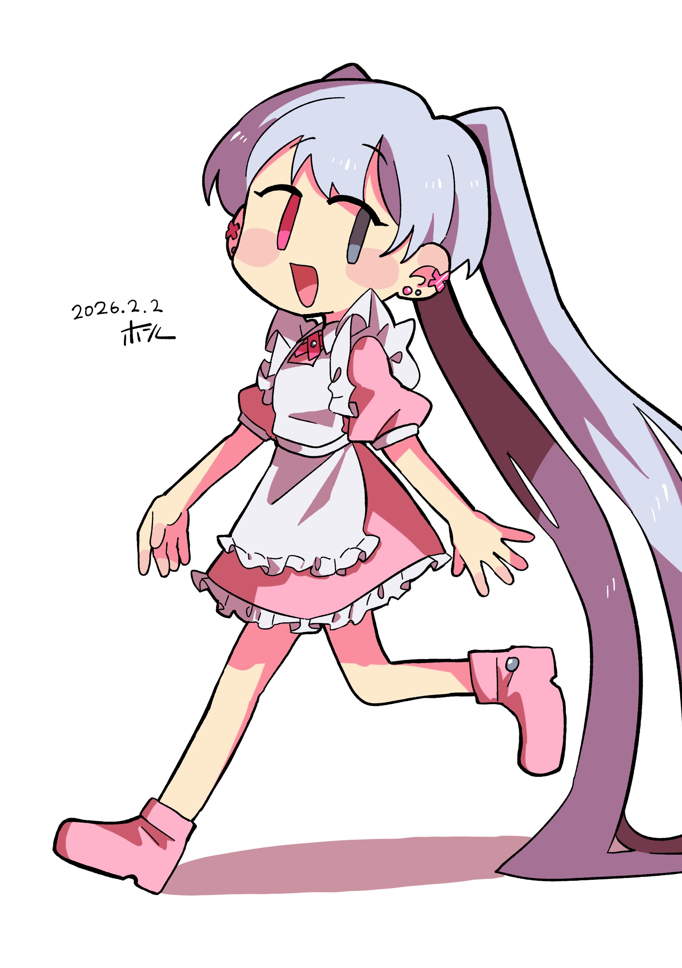 ピンクメイドガール-1