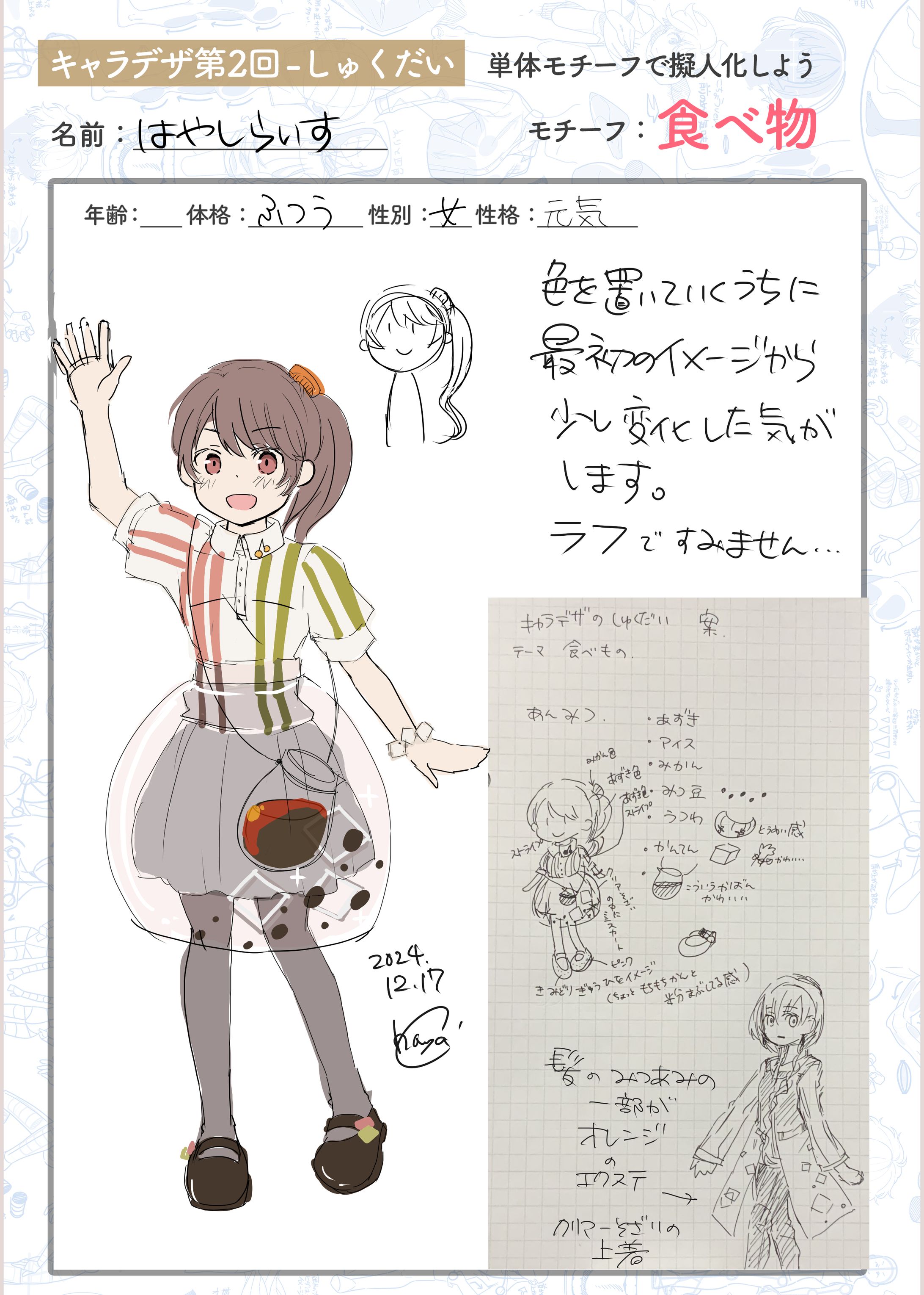 オリキャラ　涼杏ちゃん（あんみつモチーフ）-1