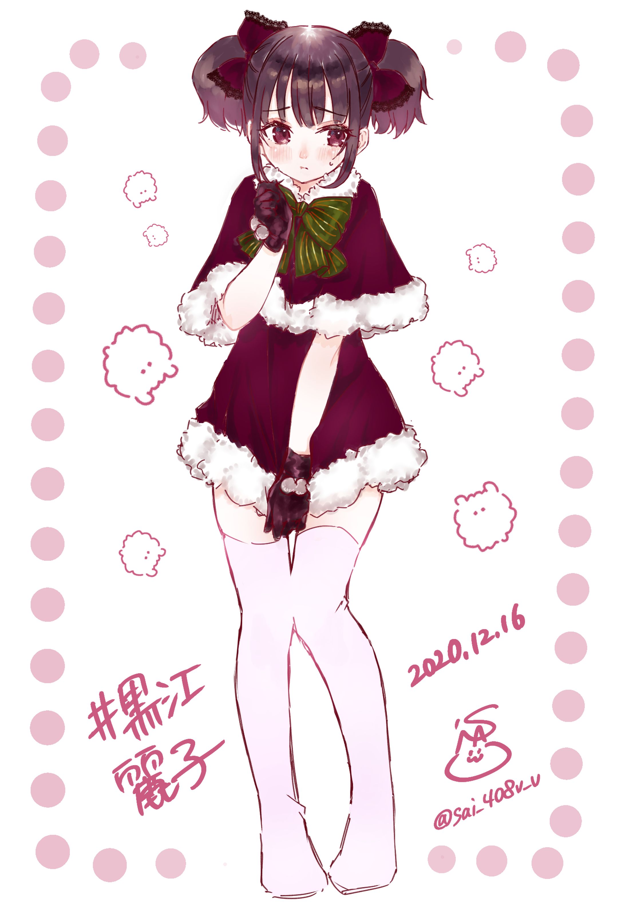 【ファンアート】サンタコスプレ｜黒江麗子/2020.12.16-1