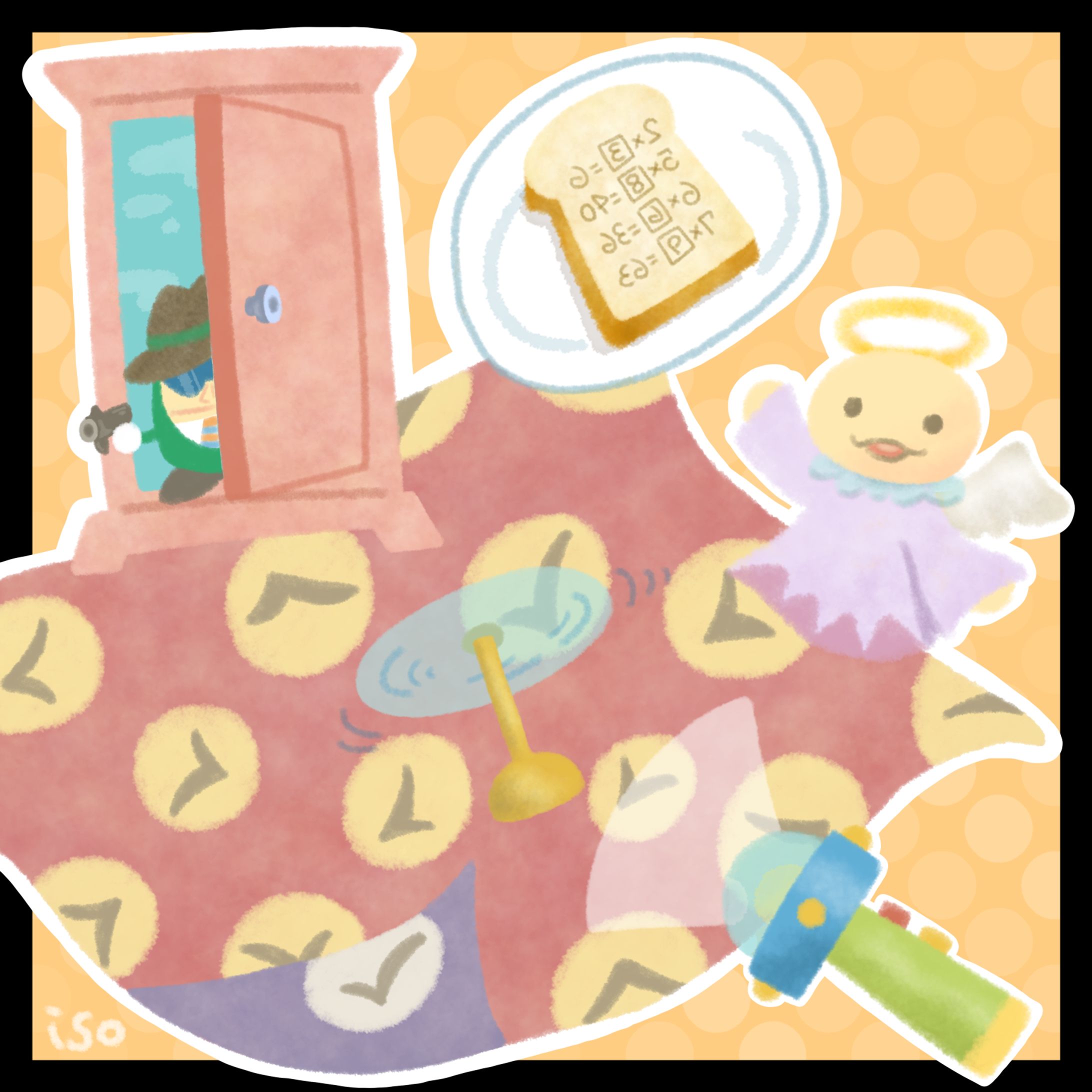 主線なしイラスト練習・ドラえもん道具-1