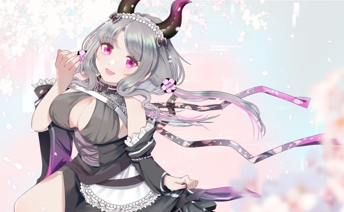 宵闇桜歌様 新衣装記念イラスト