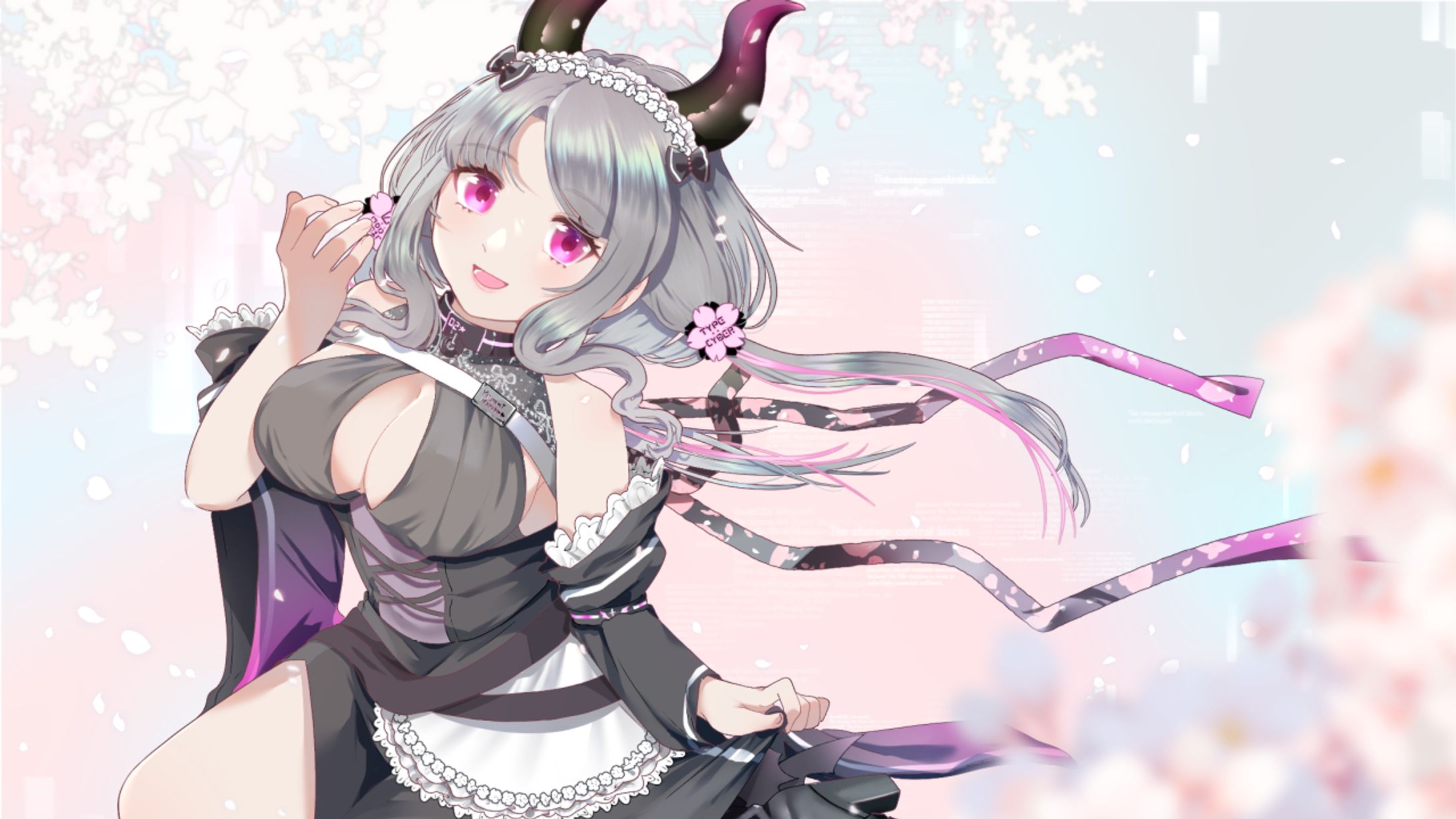 宵闇桜歌様 新衣装記念イラスト-1