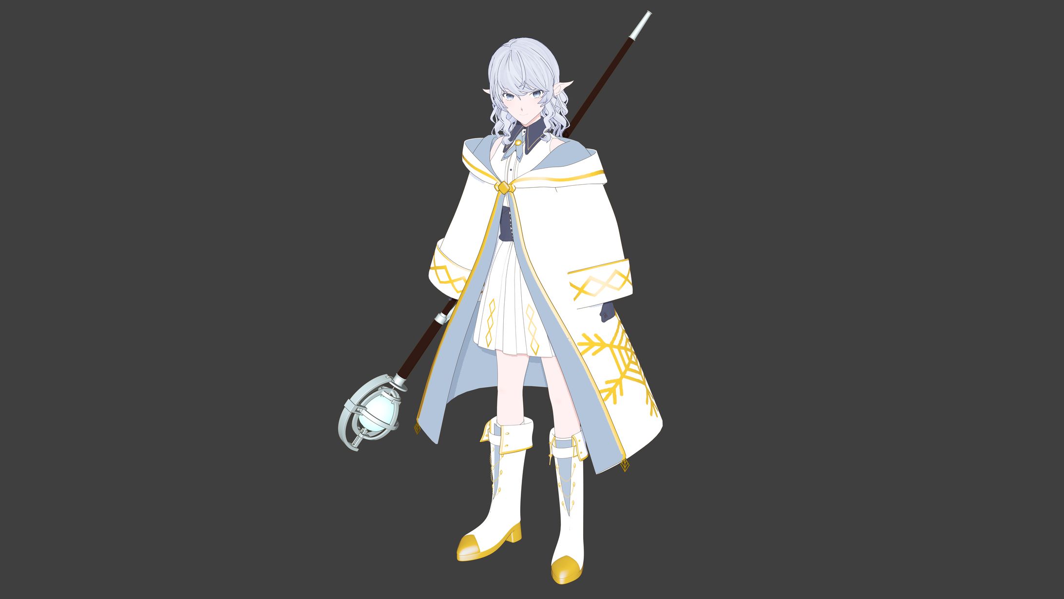 淡月真珠 - 3Dモデル-1