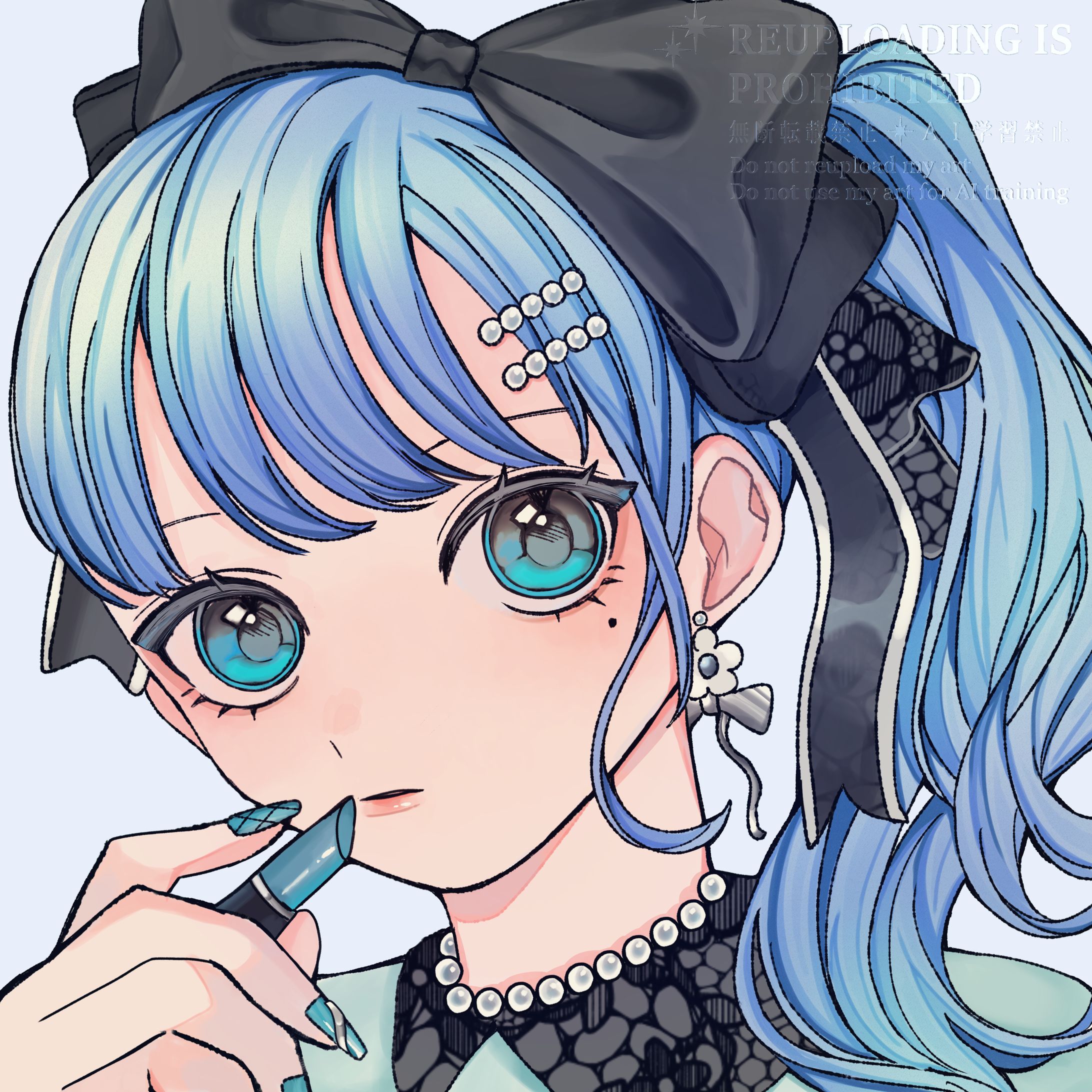 黒リボンガール-1