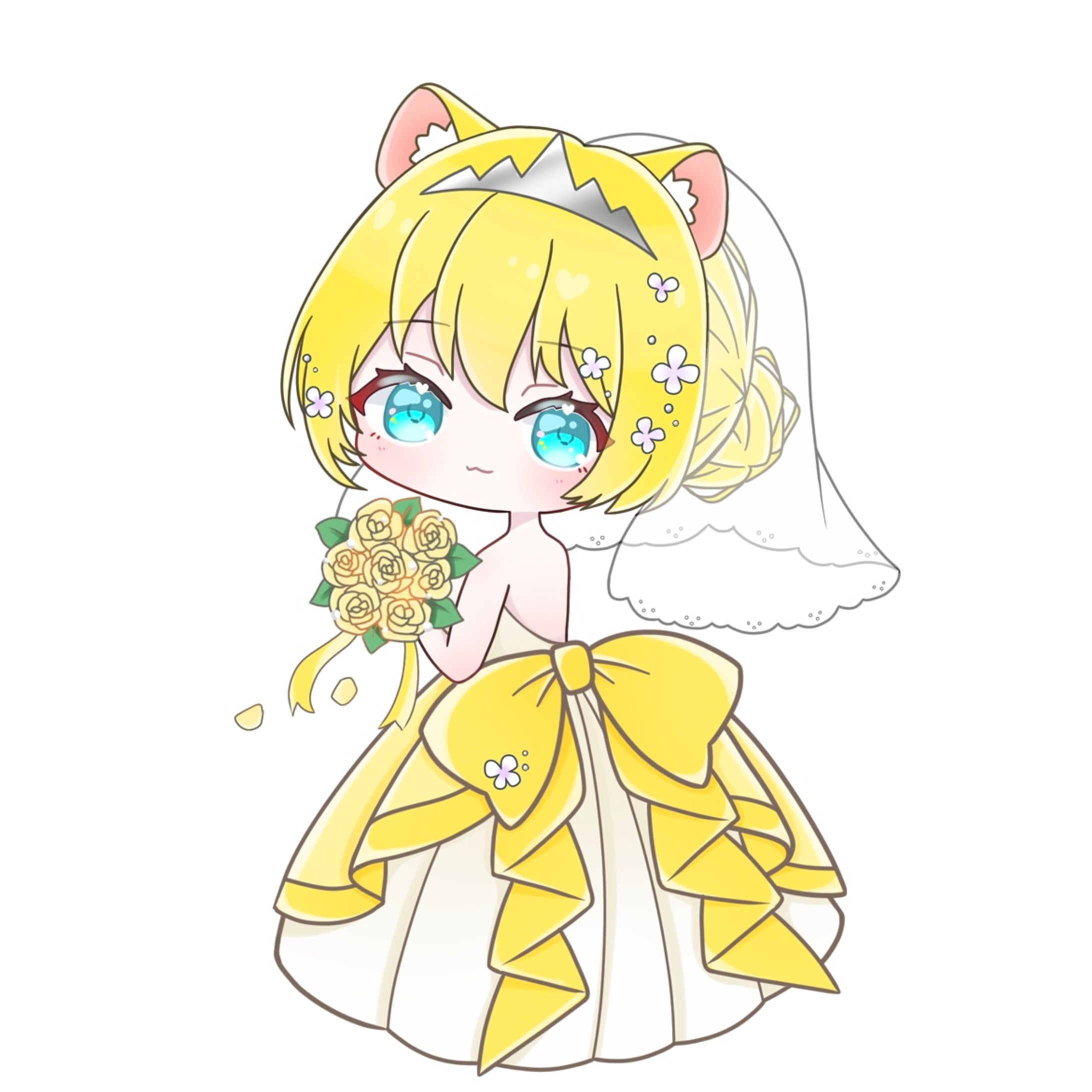 【橙梨タルト様】6月の花嫁量産ミニキャラ2023-1