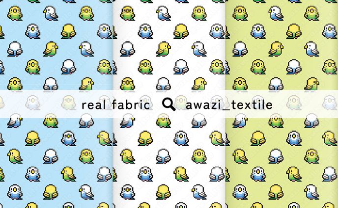 セキセイインコのドット絵