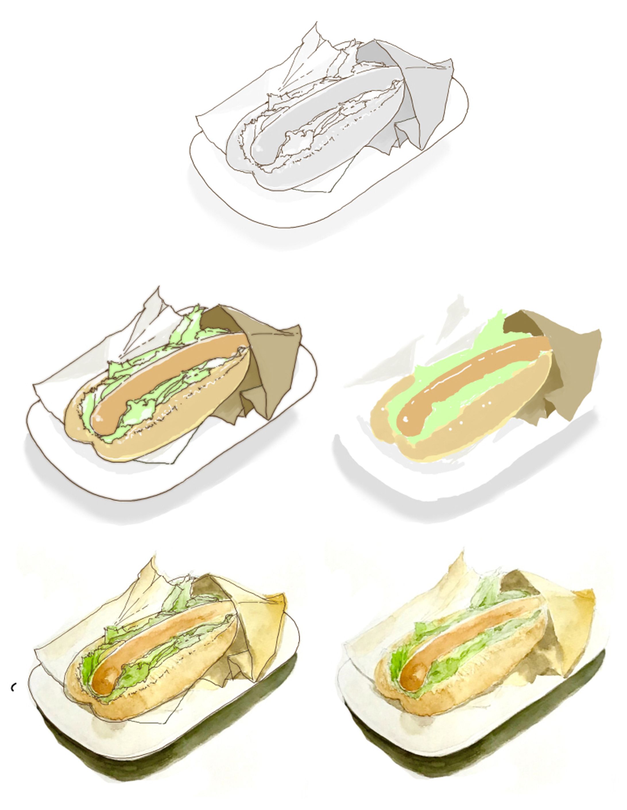 【素材作例】食べ物-1