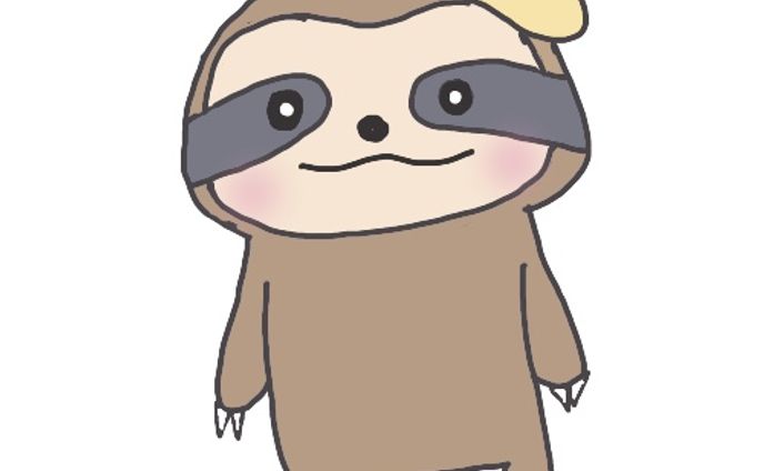 【イラスト/自主制作】なまけもの
