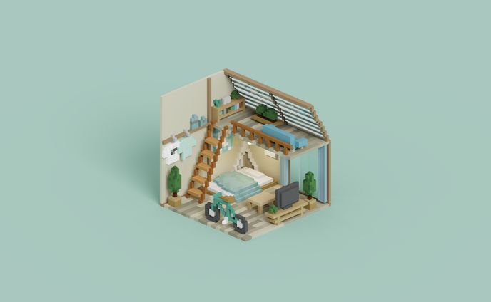 2023、voxel art