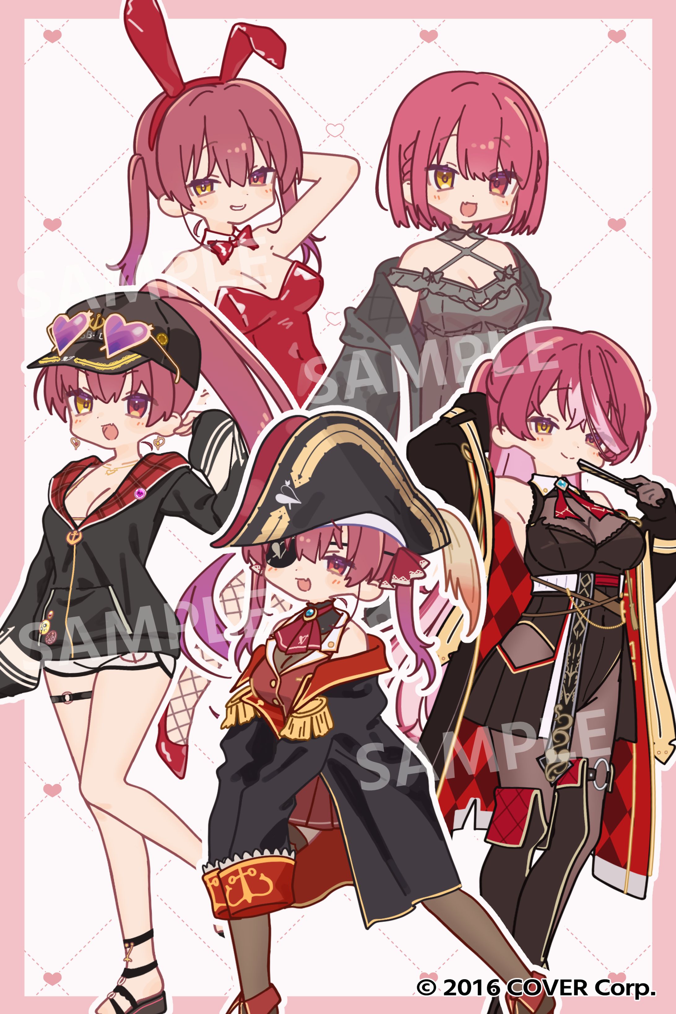 ホロライブ所属 宝鐘マリン様ショート動画用イラスト 2-1