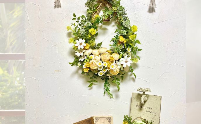 TERA様の作品🌿フラワーリースとウォールインテリア