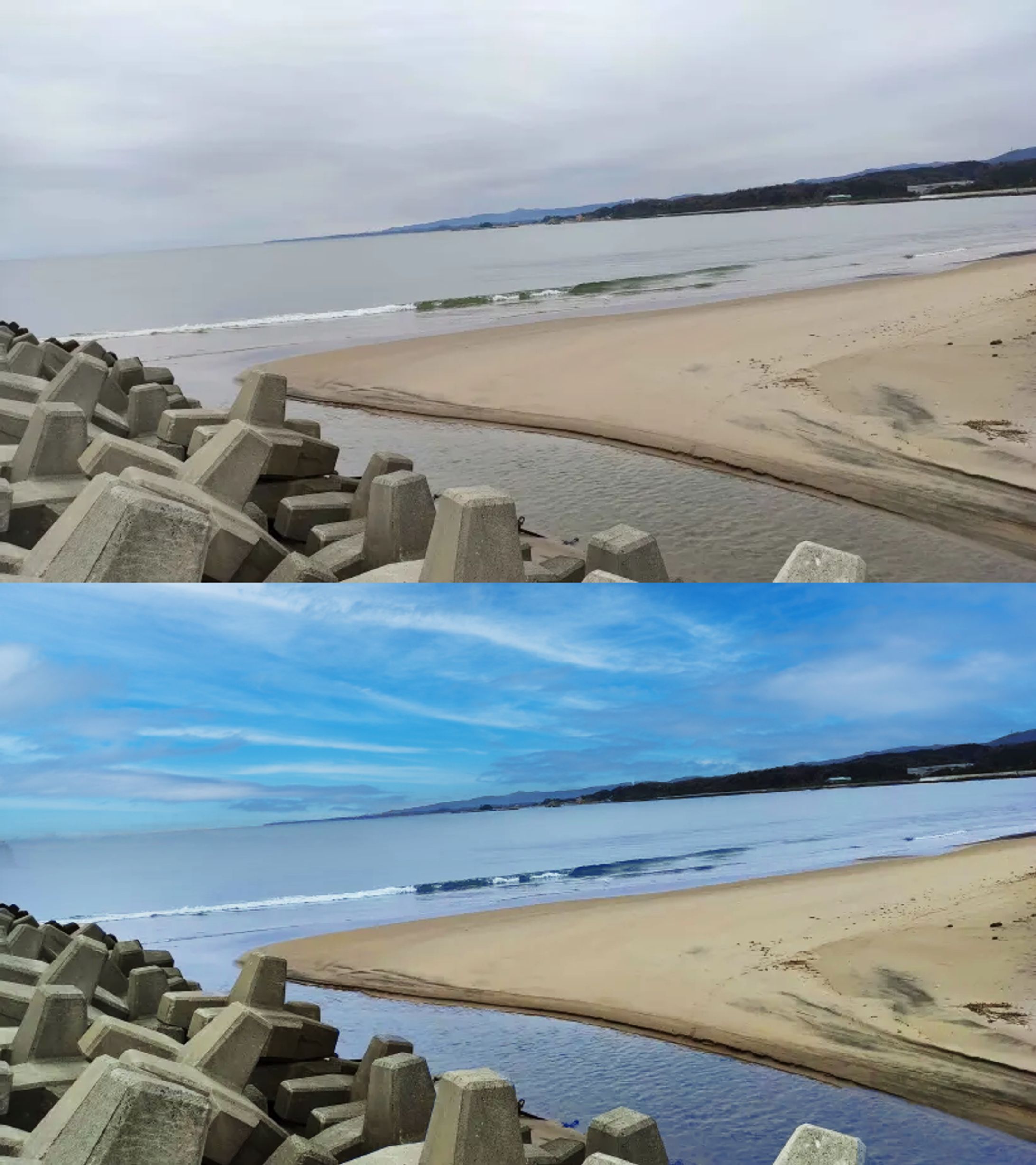 海の写真レタッチ-1