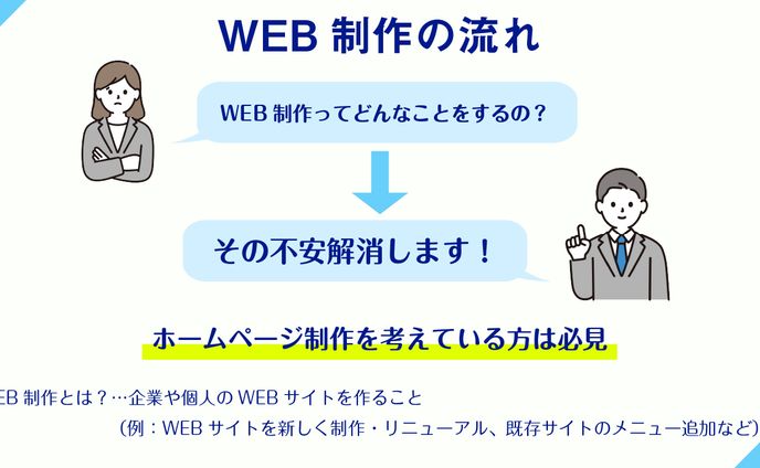 WEB制作の流れ（こうだい様）