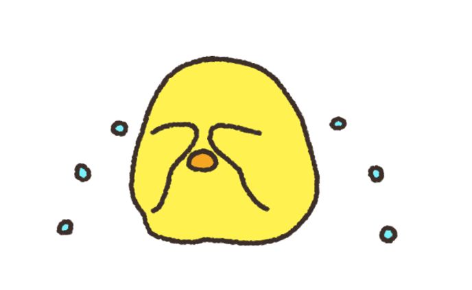 【イラスト】Instagramの投稿イラスト「ねことひよこ」
