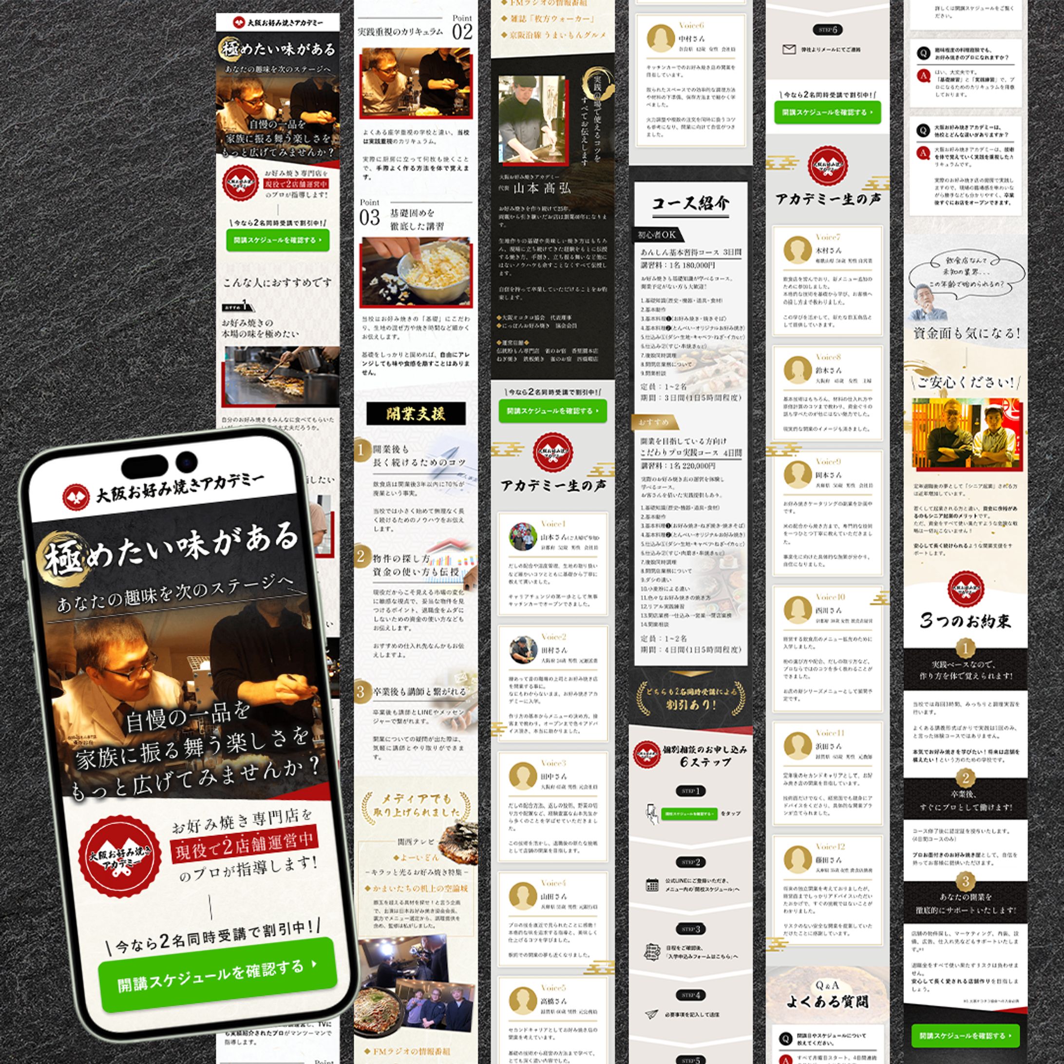 大阪お好み焼きアカデミー様　LP-1