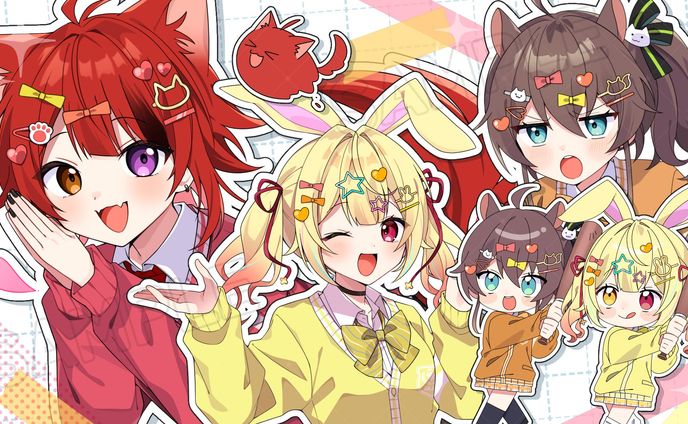 あにぱに！オリジナル曲「恋の三角関係値」MVイラスト