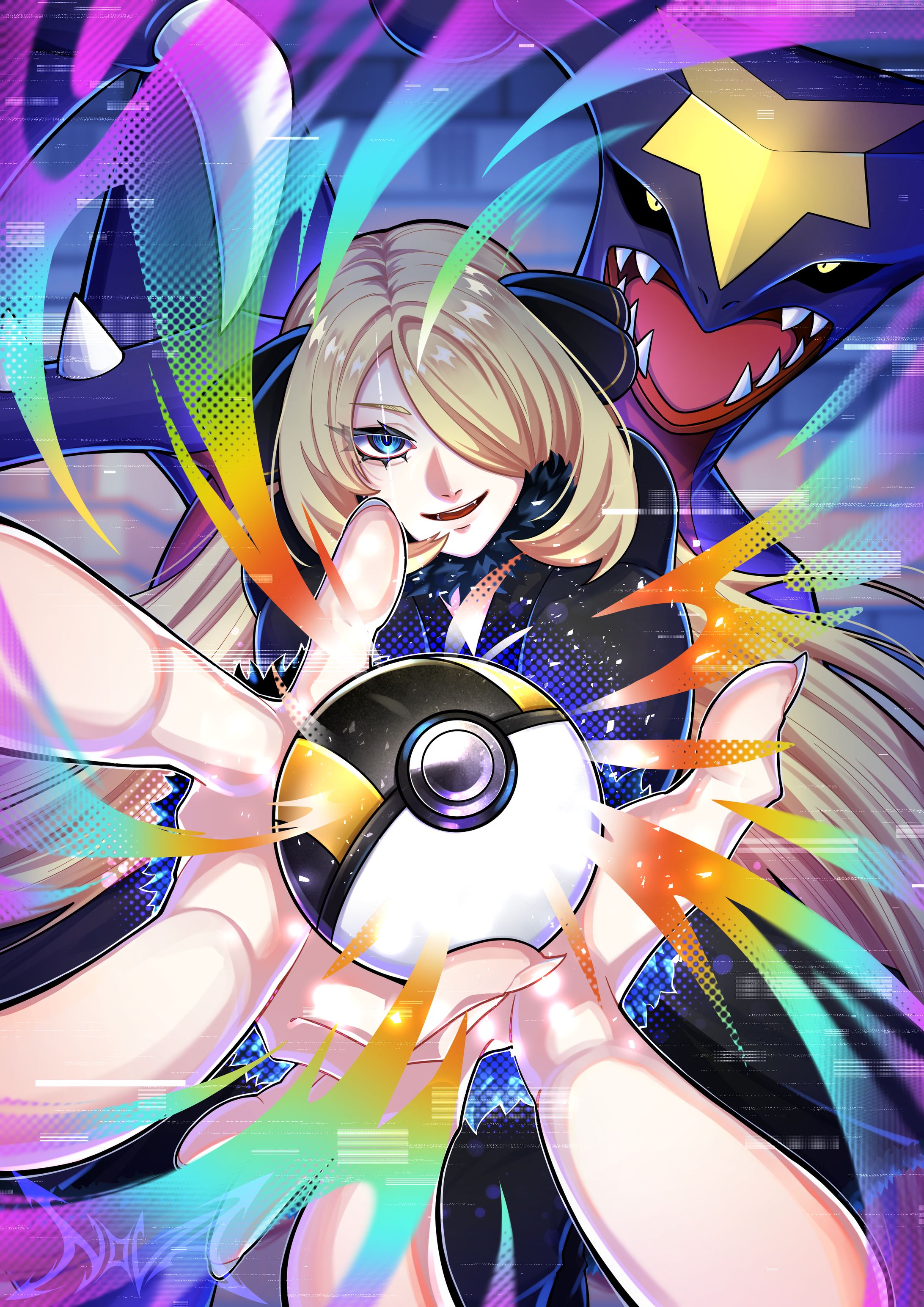 ポケモン　シロナ&ガブリアス-1