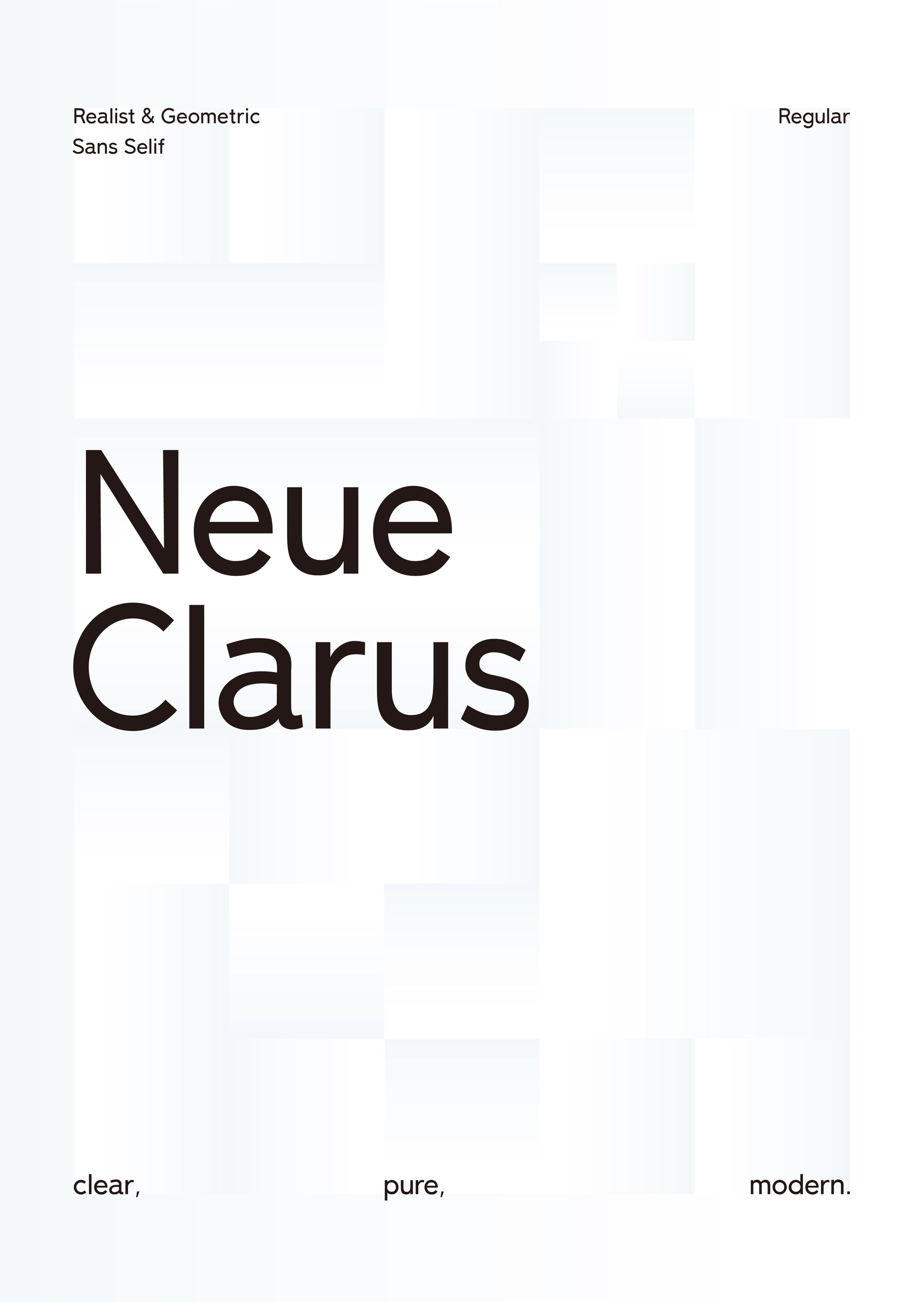 サンセリフ書体『Neue Clarus』-1