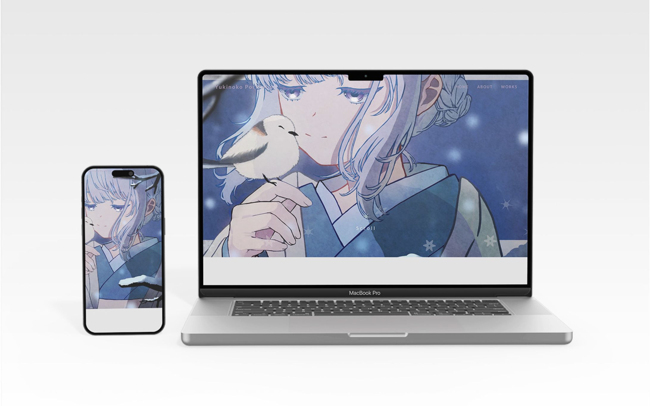 イラストレーターのポートフォリオサイト-1