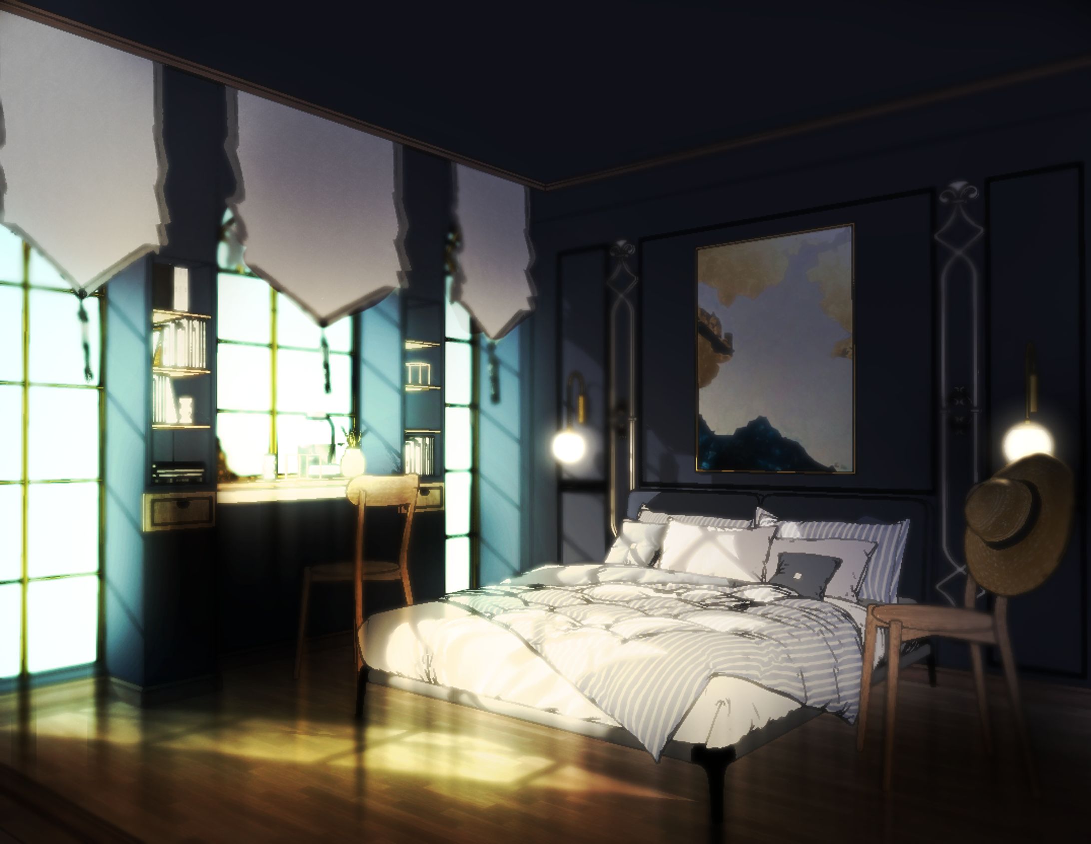 Bed Room / Webtoon BG Study-1