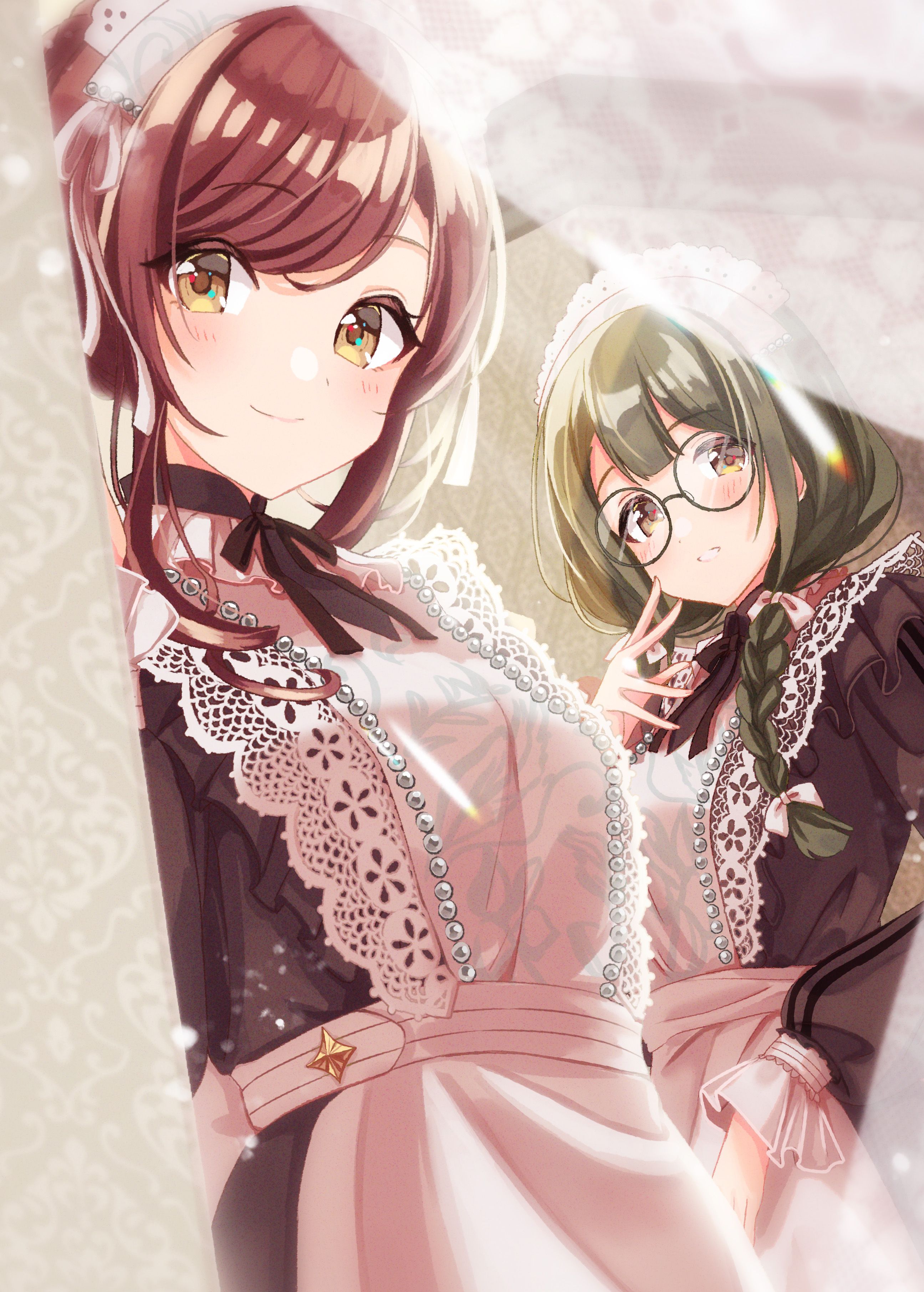 シャニマス 大崎甘奈、桑山千雪 【同人誌】アイマスメイド服カタログ『Maid Clothes Catalog』より【Fanart】