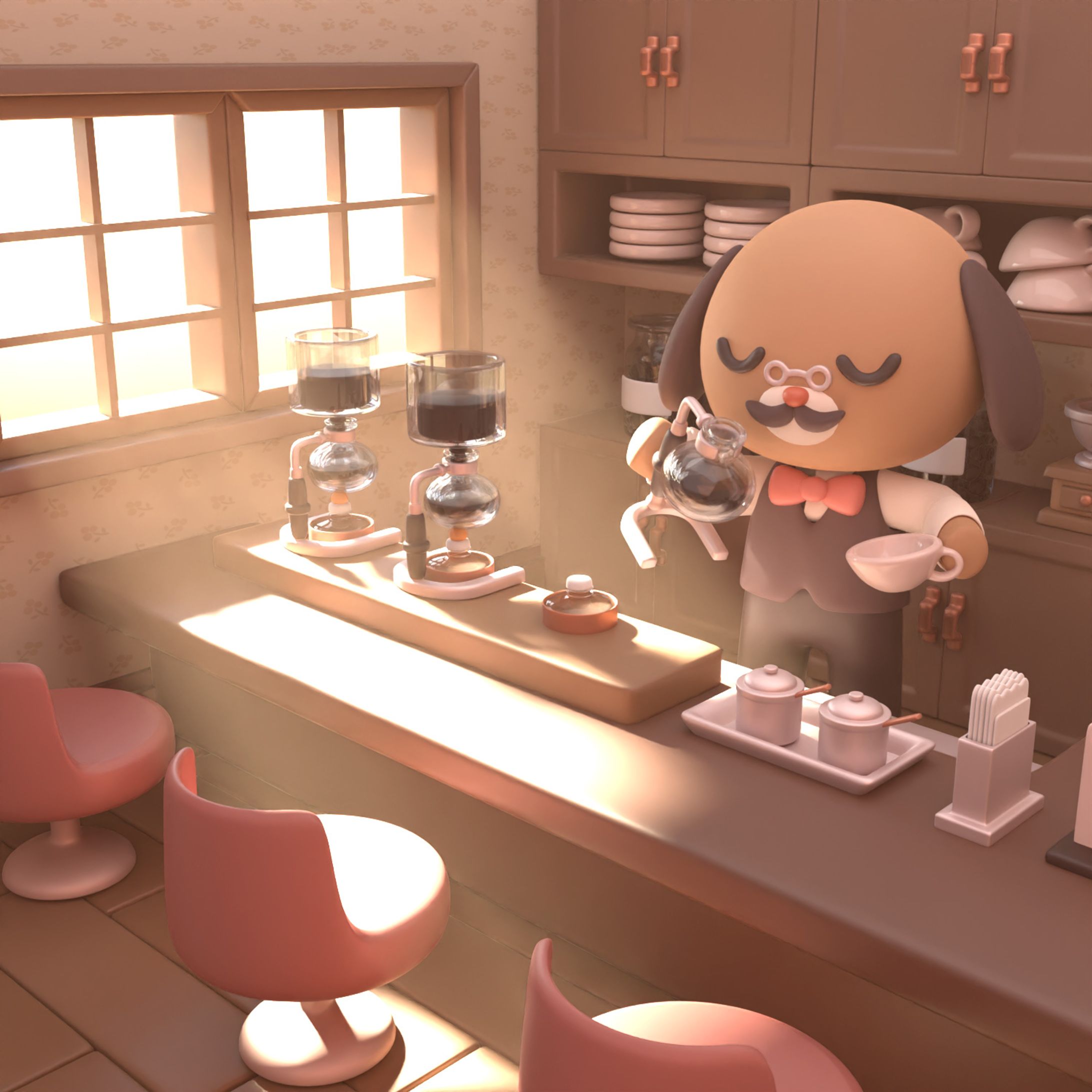 レトロ喫茶店とマスター-1