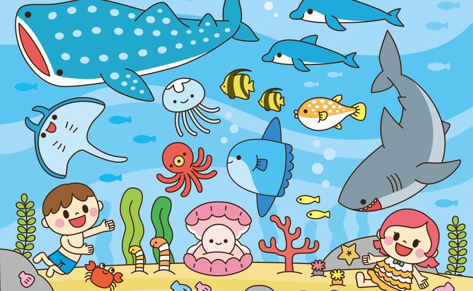海の中