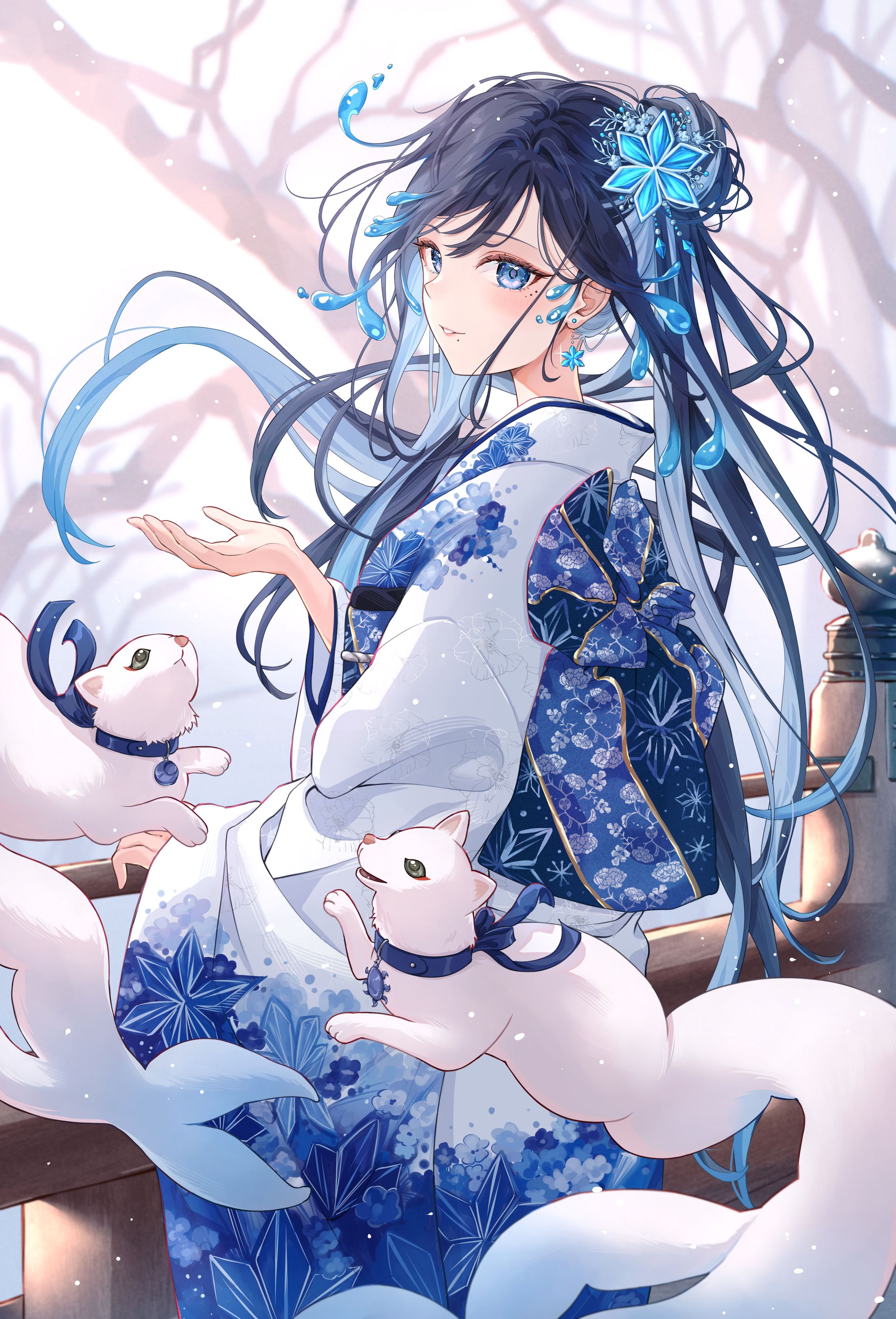 【Vtuber】氷狐ゆきお正月イラスト-1