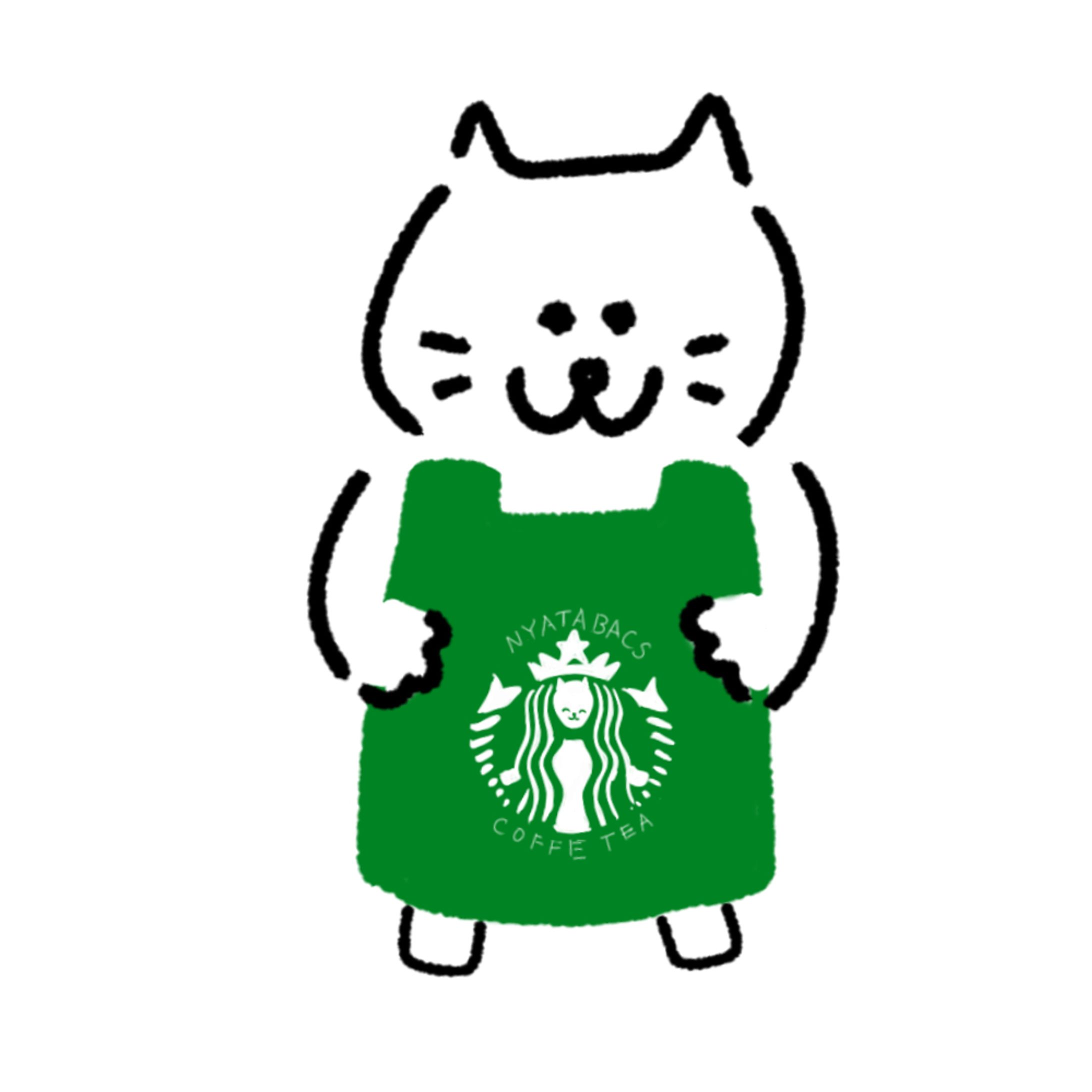 カフェ店員の猫　Cafe waiter's cat-1
