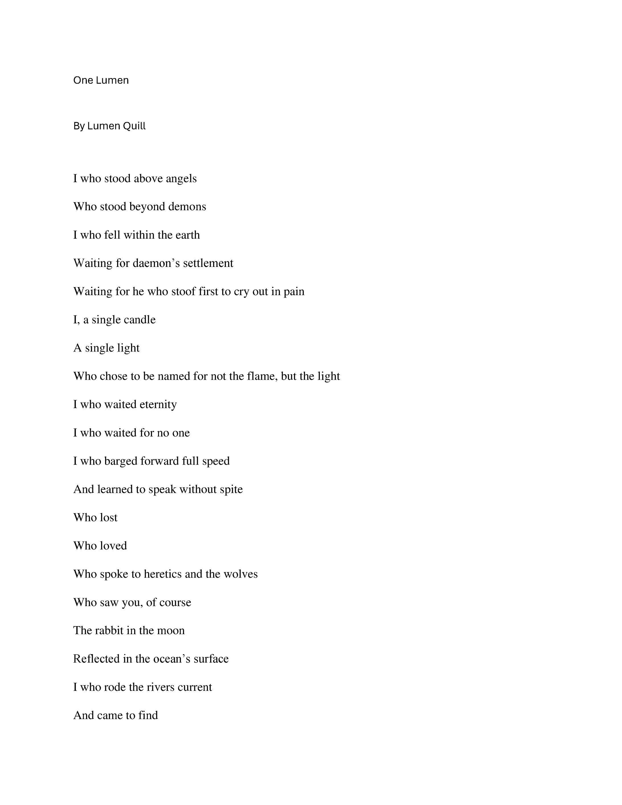 Poetry - One Lumen-1