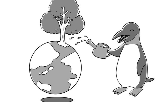 モノクロイラスト