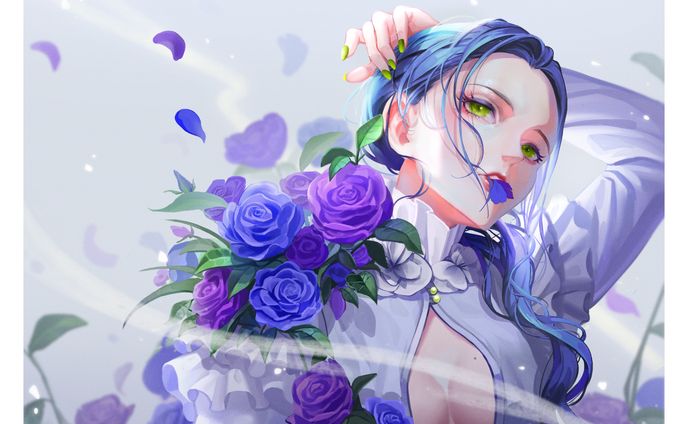 Blue rose