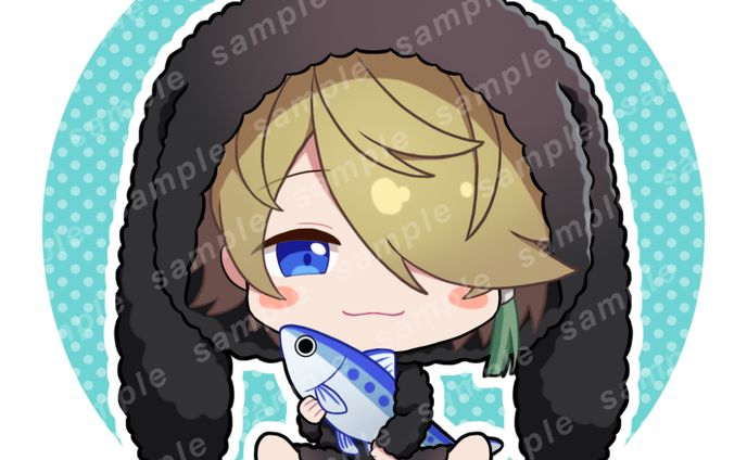 うさぎの着ぐるみを着たちびキャライラスト