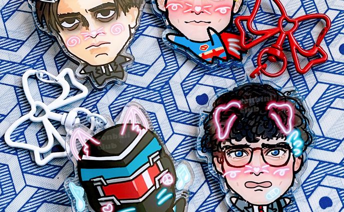 DC live action acrylic charms